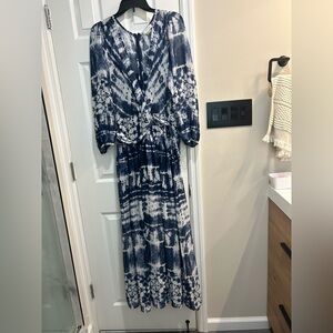 Calvin Klein Tie-Dyed Wrap Maxi Dress size 16